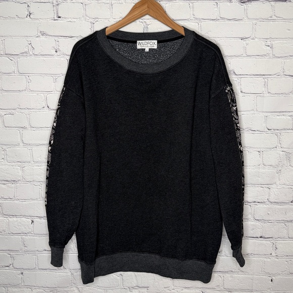 Wildfox Python Track Roadtrip Sweatshirt Size Large - Picture 2 of 5